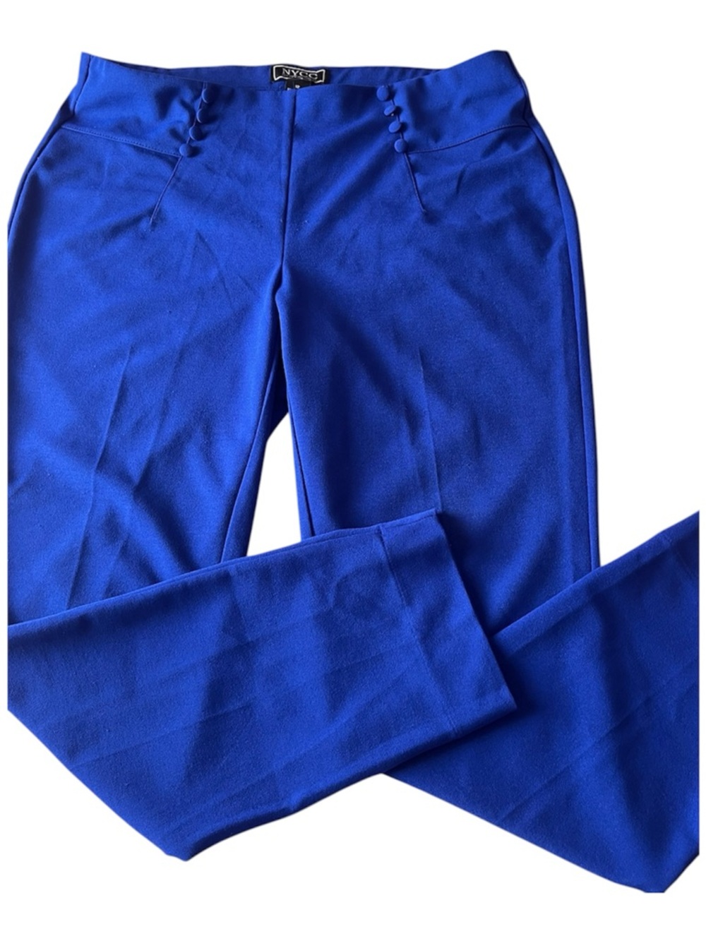 NY&C Women's Straight Leg Pants in Royal Blue